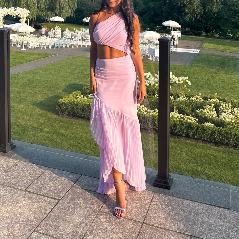 Michael Costello X Revolve Britney Gown in Lilac